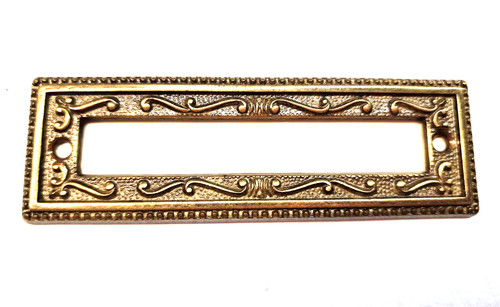 Targa porta nome ottone - in,