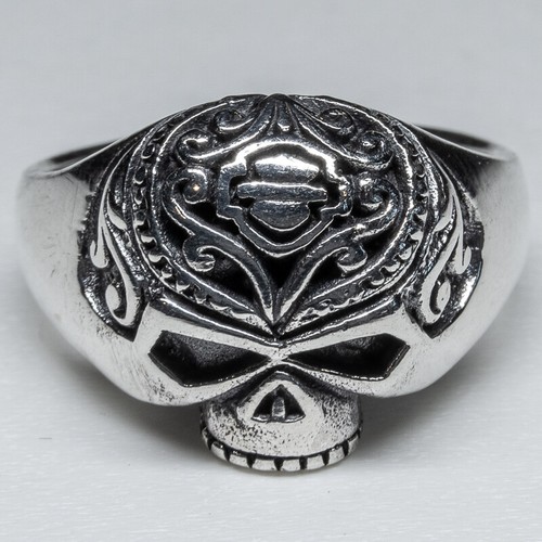 Anello teschio logo - anello, biker