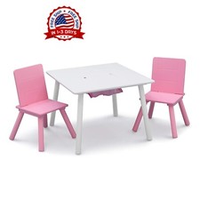 Juego mesa y silla actividades para niños, muebles de juego con almacenamiento