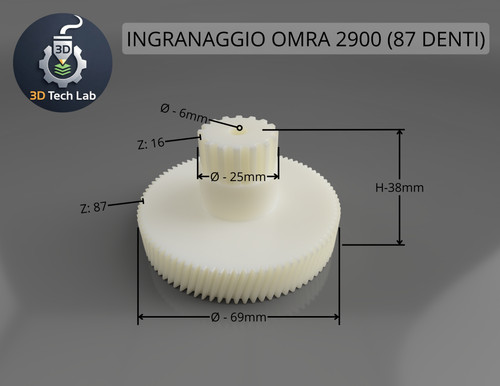 Ingranaggio grattugia omra - ingranaggio,