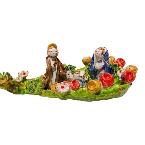 Presepe artistico pala - artistico, su