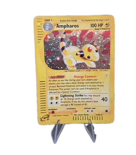 Pokemon card ampharos 165 - ampharos, 2/165