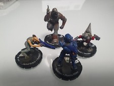 HEROCLIX WIZKIDS MARVEL DC COMICS HALO CLIX LOTTO 4X HALOCLIX LOOSE