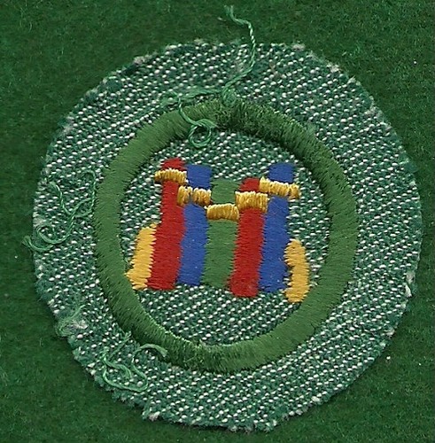 Distintivo vintage girl scout - distintivo,