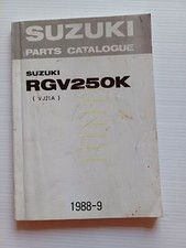Suzuki RGV 250 K 1988-89 catalogo ricambi originale