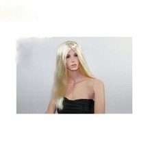 Parrucca lunga liscia bionda