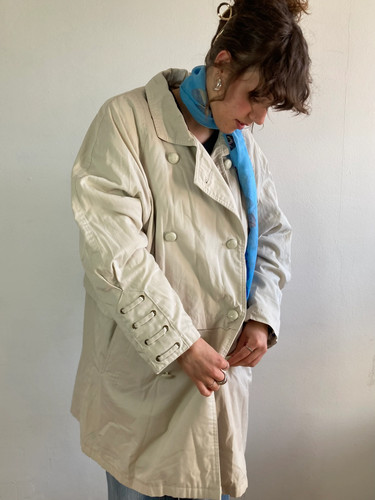 Trench cappotto vintage panna - cappotto,