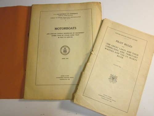 Motorboats 1941 pilot rules - motorboats,