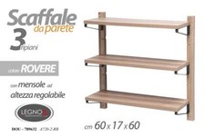 SCAFFALE DA PARETE 3 MENSOLE