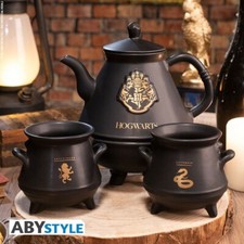 Set Teiera Harry Potter Teapot with 2 Hogwarts cauldrons Mugs ABYstyle NOT MINT