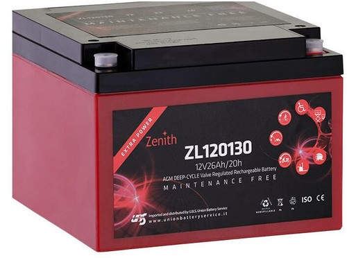 Batteria servizi agm zenith - agm,