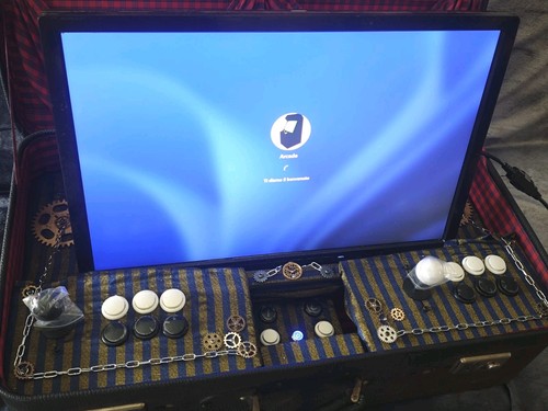 Arcade cabinet retro steampunk - arcade,