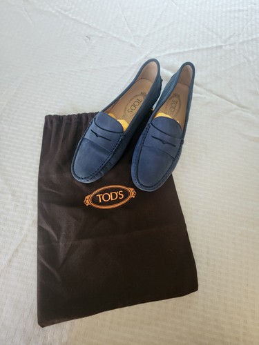 Mocassini tods blue nubuck - mocassini,