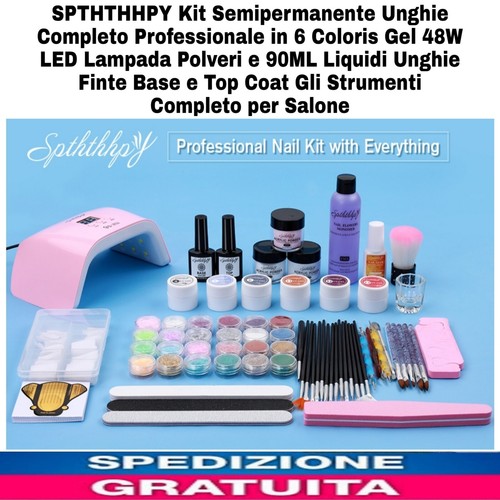 Kit semipermanente unghie - semipermanente,