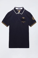 Polo m. corta regular AERONAUTICA MILITARE uomo 251PO1859P191 08184 blu
