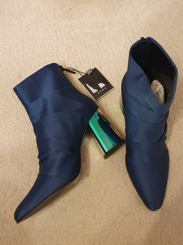 Stivaletti zara donna blu navy - stivaletti,