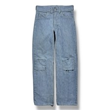 Jeans denim vintage anni 50 JC Penney Foremost a righe con fibbia sanforizzati USA
