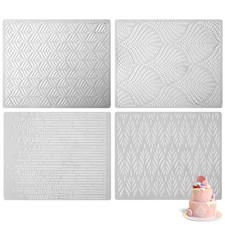 4 Pezzi Stencil per Torte