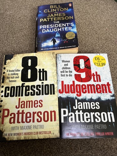 James patterson books - x3,