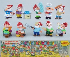 SORPRESINE KINDER FERRERO SERIE GNOMI IN CUCINA KUCHEN ZWERGE SCEGLI FIGURE RAR