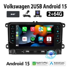 DAB+ KAM Android 15 autoradio Carplay NAVI per VW Golf 5 6 Touran Tiguan EOS 64G
