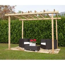 Pergola in Legno 3x2.4 Gazebo da Giardino Tettoia Pergolato Garage
