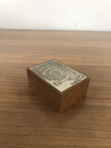 Scatola legno rovere con - in,