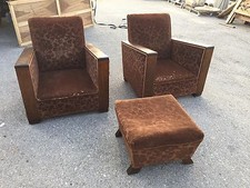 #Coppia poltrone Decò+puff