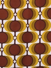 2 vintage fabric curtains