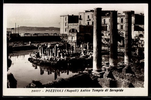 Cartolina pozzuoli antico - cartolina, pozzuoli,