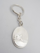 Billiards: 925 Silver Keychain