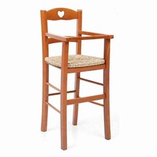 Seggiolone in legno color