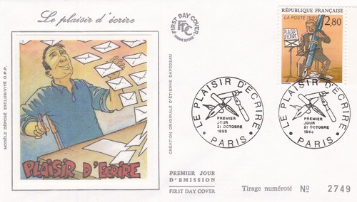 Francia 1993 fdc piacere di - 1993, il