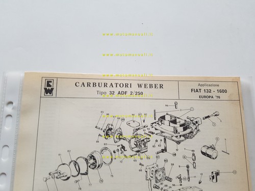 Weber carburatore adf - 32,