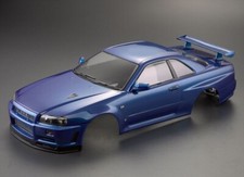 Killerbody Nissan Skyline R34 1/10 carrozzeria blu metallizzato 195 mm RTU - KB48716