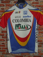 COLOMBIA SELLE ITALIA SANTINI MAGLIA BICI CICLISMO SHIRT MAILLOT CYCLISM tg. M
