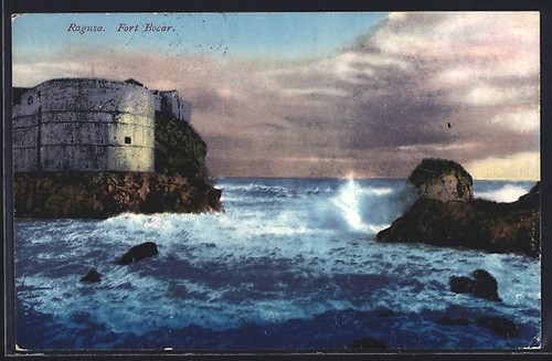 Ragusa fort bocar - fort, cartolina