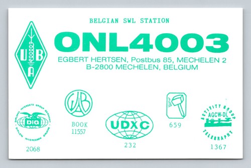 Radioamatore qsl onl4003 - radioamatore,