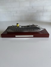 Modellino nave in peltro Costa