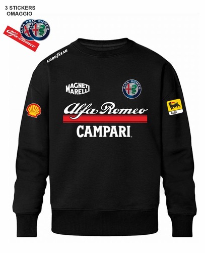 Felpa girocollo alfa romeo - girocollo,