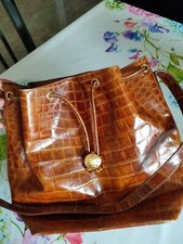 Borsa FENDI originale, come nuova, chiusura a cordoncino vintage, molto elegante