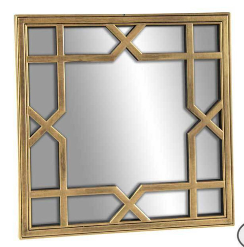 Specchio quadrato oro anticato - specchio,