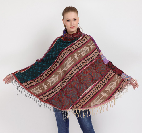 Poncho donna caldo per - , inverno