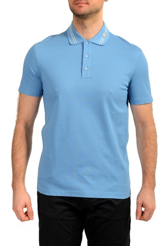 Polo uomo versace blu medusa - polo,