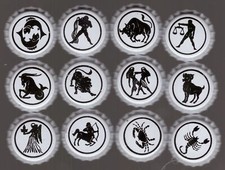 Tappi a corona serie SEGNI ZODIACALI SEGNI ZODIACALI - bottle cap series