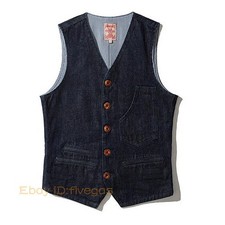Gilet jeans uomo inglese denim