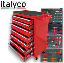 Carrello portautensili EASY 7 cassetti in acciaio con 188 utensili