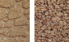 2 PANNELLI sughero 33X25cm  spesso 1 cm roccia e pavimento presepe crib shepherd