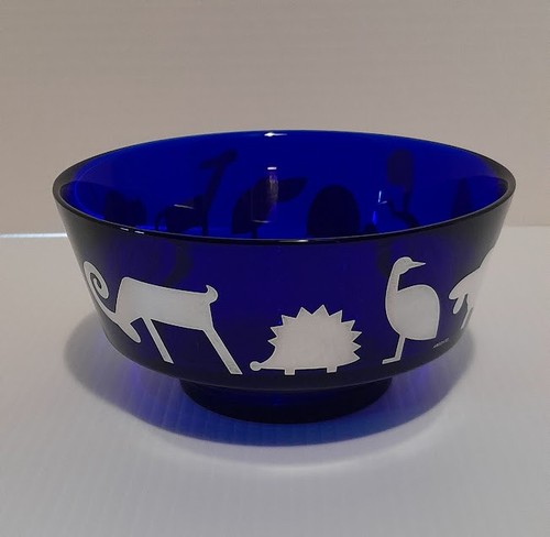 Ciotola vetro artistico - , blu