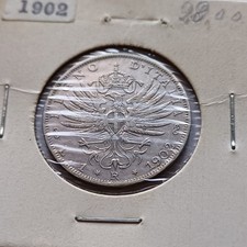 Moneta In Argento Da Collezione 1 Lira 1902 Aquila Sabauda Lotto Sc15